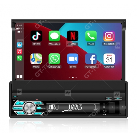 Car stereo 1 DIN CarPlay Android Auto