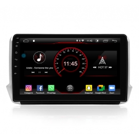 Car stereo GPS Nav Sat Android 11.0  Peugeot 208 (2015-2018)