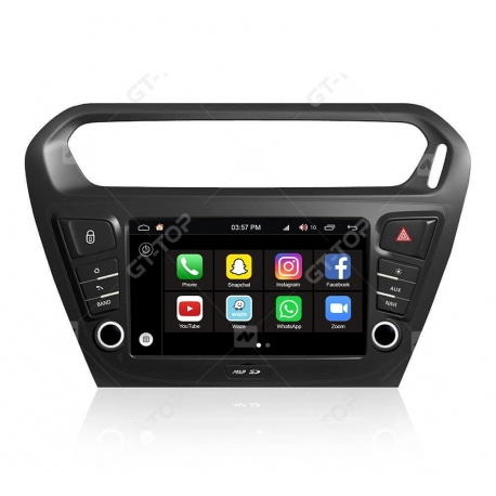 Car stereo GPS Nav Sat Android 11.0  Peugeot 301 2013