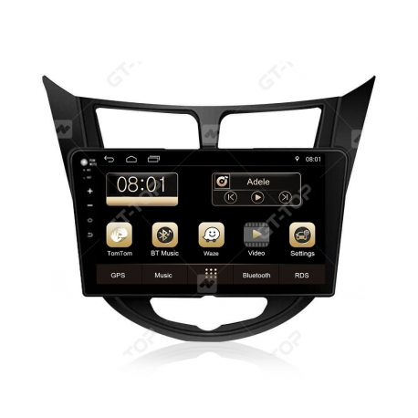 Car stereo GPS Nav Sat Android 11.0  Hyundai Solaris (2011-2012)