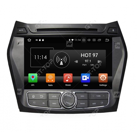 Car stereo GPS Nav Sat Android 11.0  Hyundai Santa Fe (2013-2014)