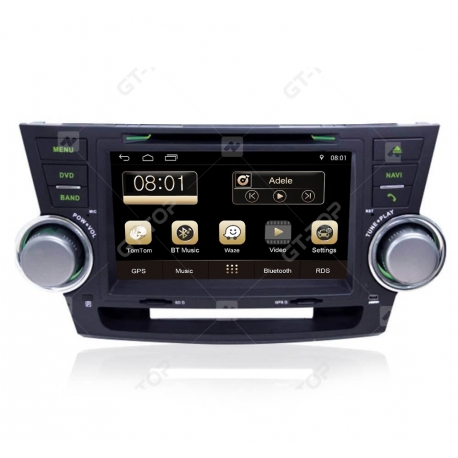 Car stereo GPS Nav Sat Android 11.0  Toyota Highlander (2008-2012)