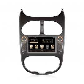 Car stereo GPS Nav Sat Android 11.0  Peugeot 206