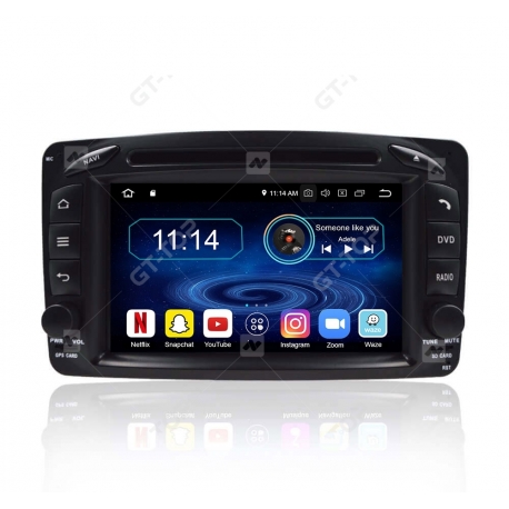 Car stereo GPS Nav Sat Android 10.0  Mercedes CLK C209 (1998-2004)
