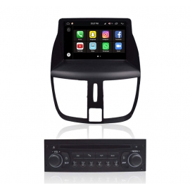 Car stereo GPS Nav Sat Android 11.0  Peugeot 207