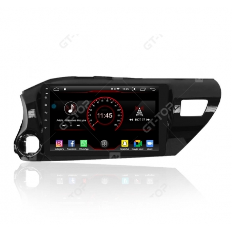 Car stereo GPS Nav Sat Android 11.0  Hilux 2016