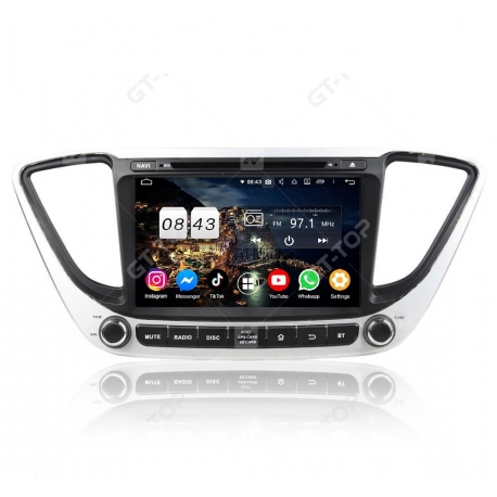 Car stereo Android 10.0  Hyundai Verna 2017