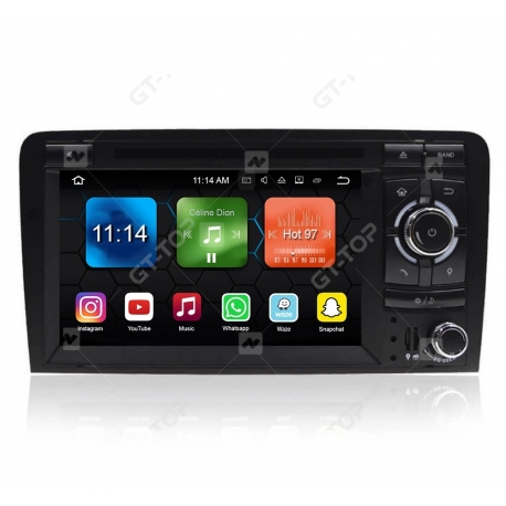 Car stereo GPS Nav Sat Audi A3 Android 11.0 (2003-2011)